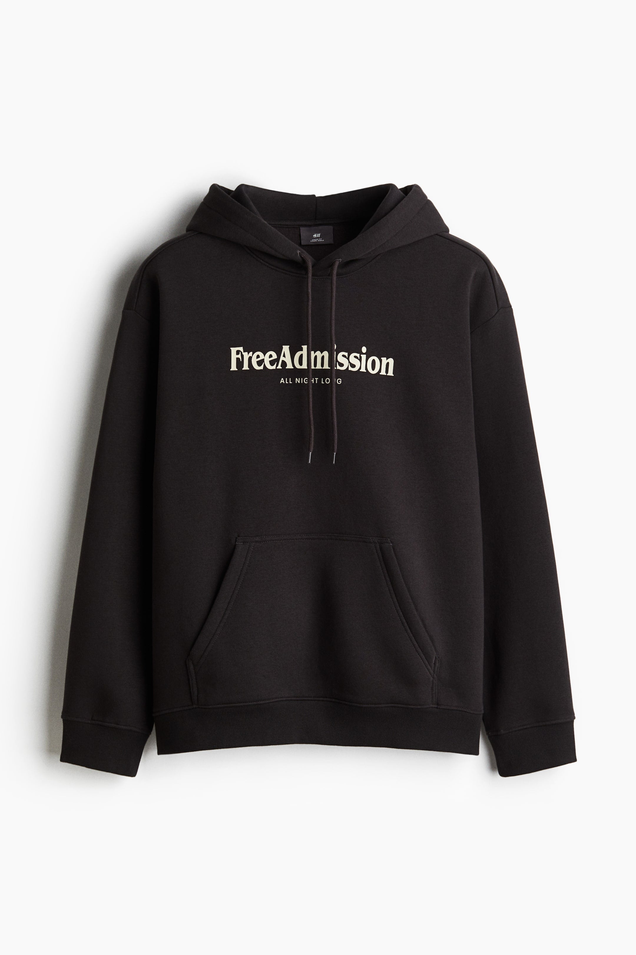 FreeAdmission Loose Fit Printed Hoodie