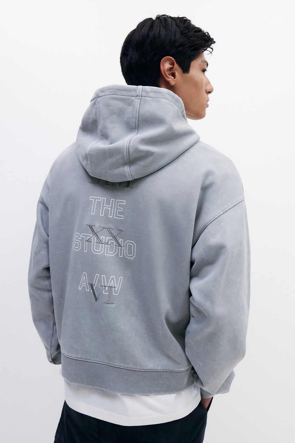 Le strade di Oversized Hoodie Grey