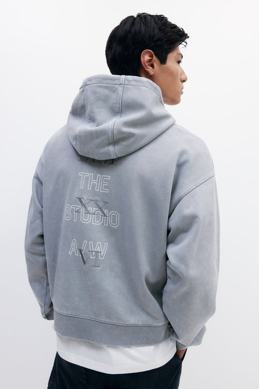 Le strade di Oversized Hoodie Grey