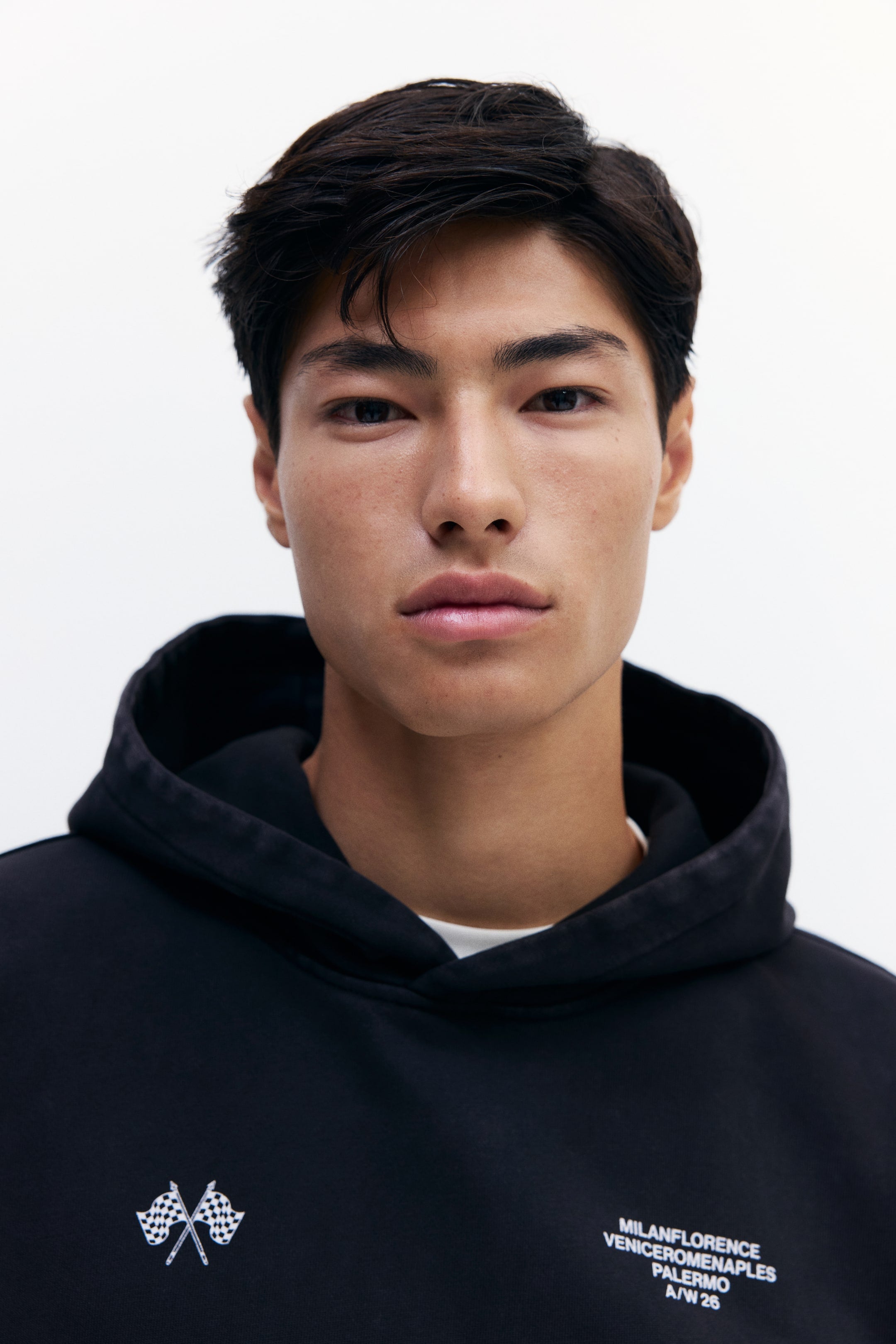 Oversized Fit Washed hoodie Le strade di