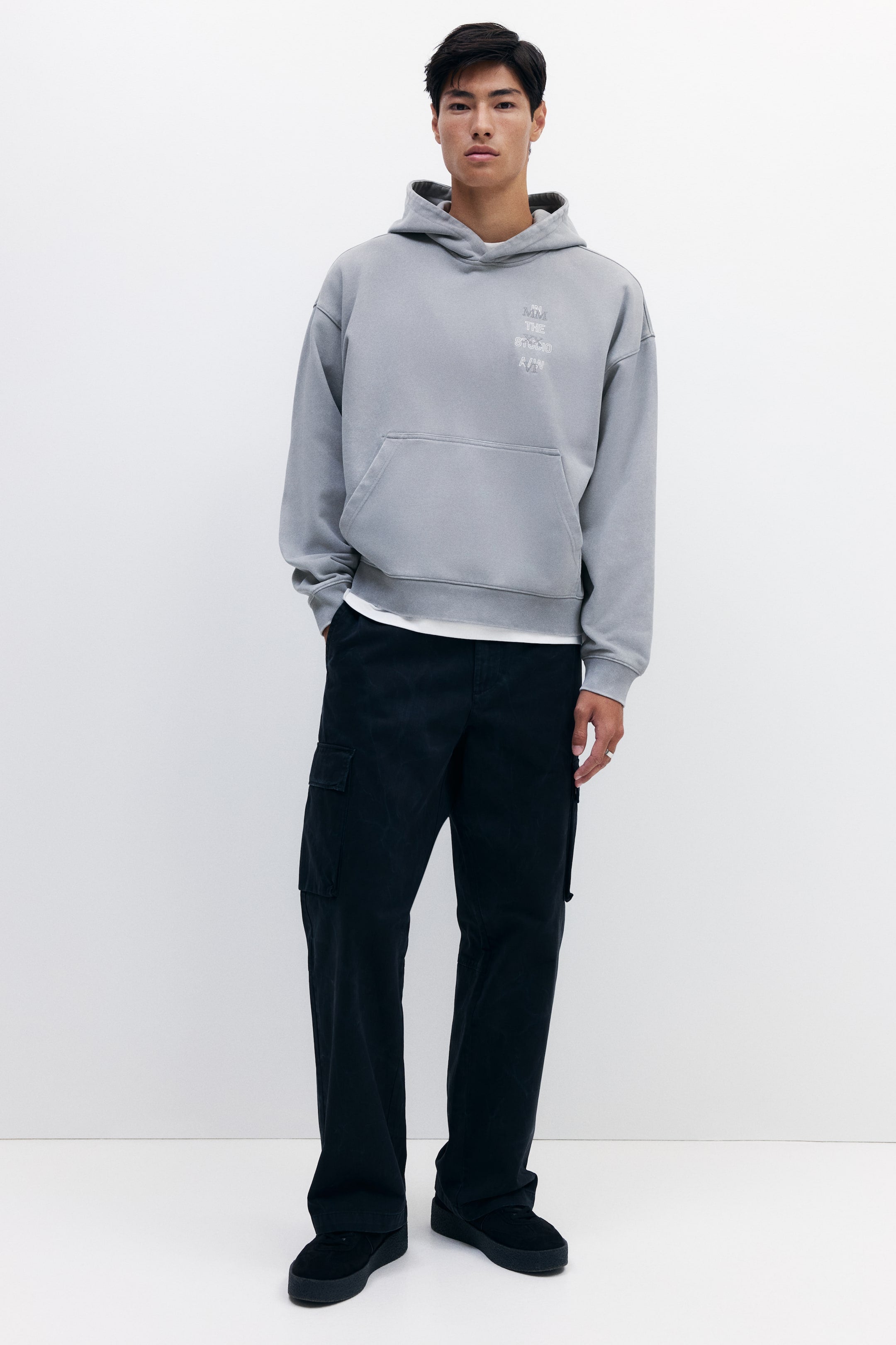 Le strade di Oversized Hoodie Grey