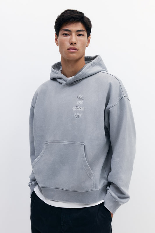Le strade di Oversized Hoodie Grey