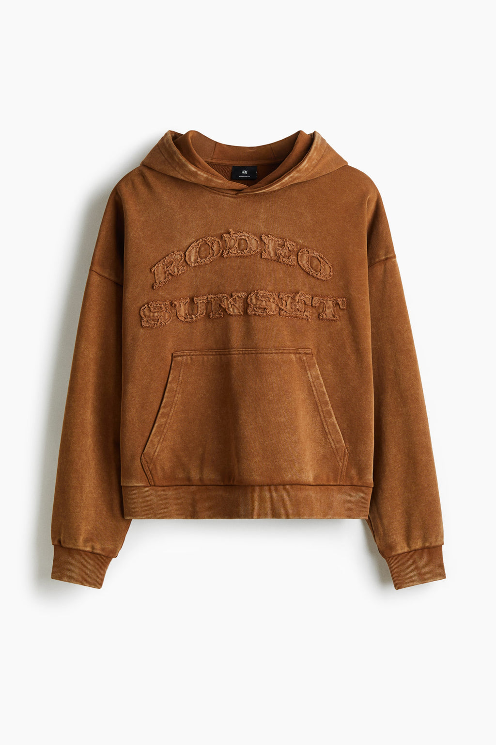 Oversized Fit Washed hoodie Dark Brown