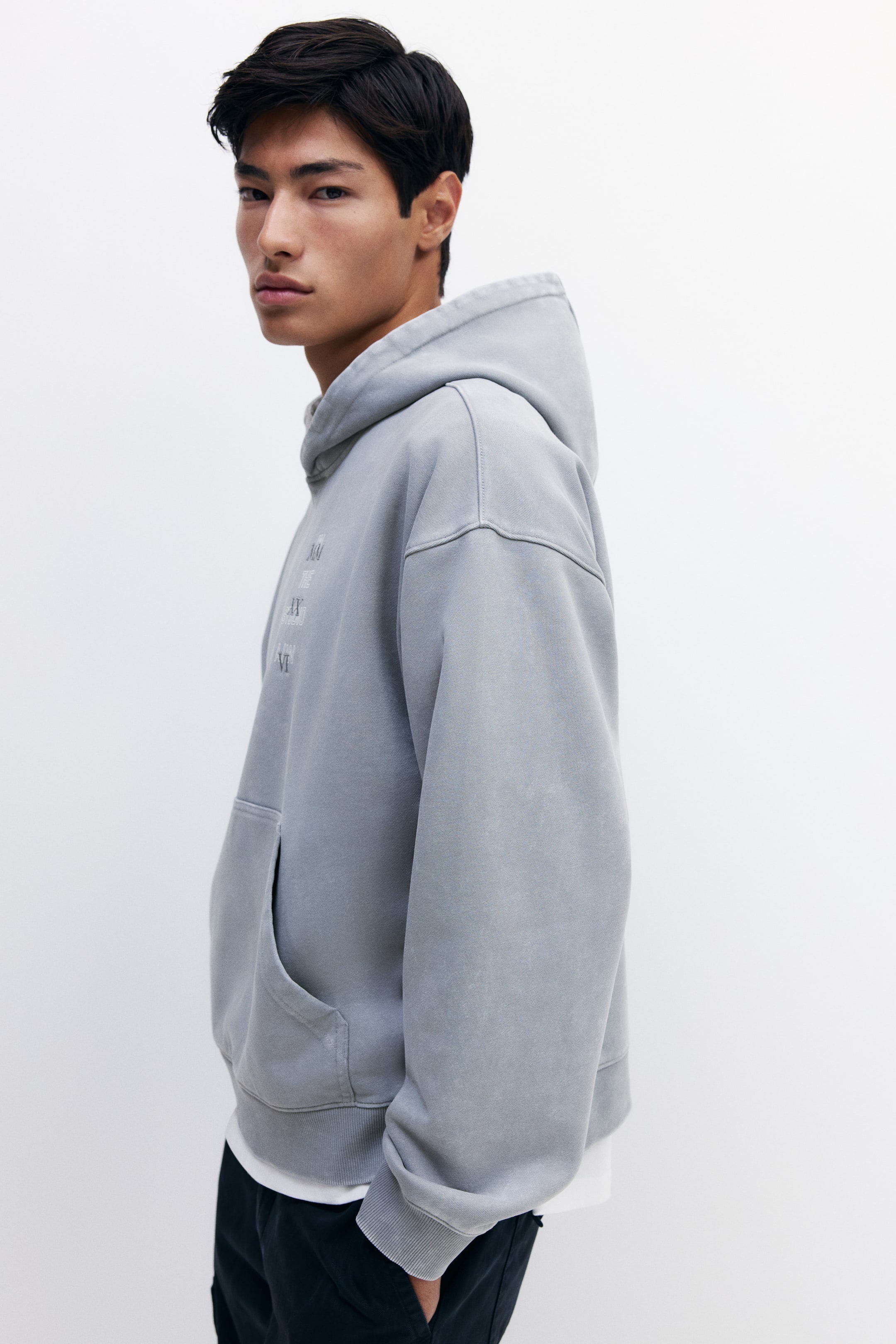 Le strade di Oversized Hoodie Grey
